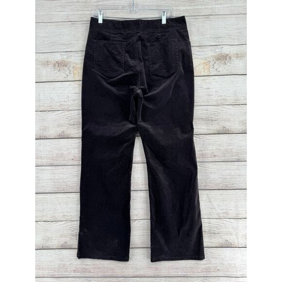 Chico's Corduroy Bistro Bootcut Pants Womens 2.5/14/L Black Stretch NEW - Picture 2 of 12